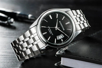 Luxus Herren-Armbanduhr 2022 – Edelstahlband, Wasserdicht, Business Uhren für Männer | Relogio Masculino