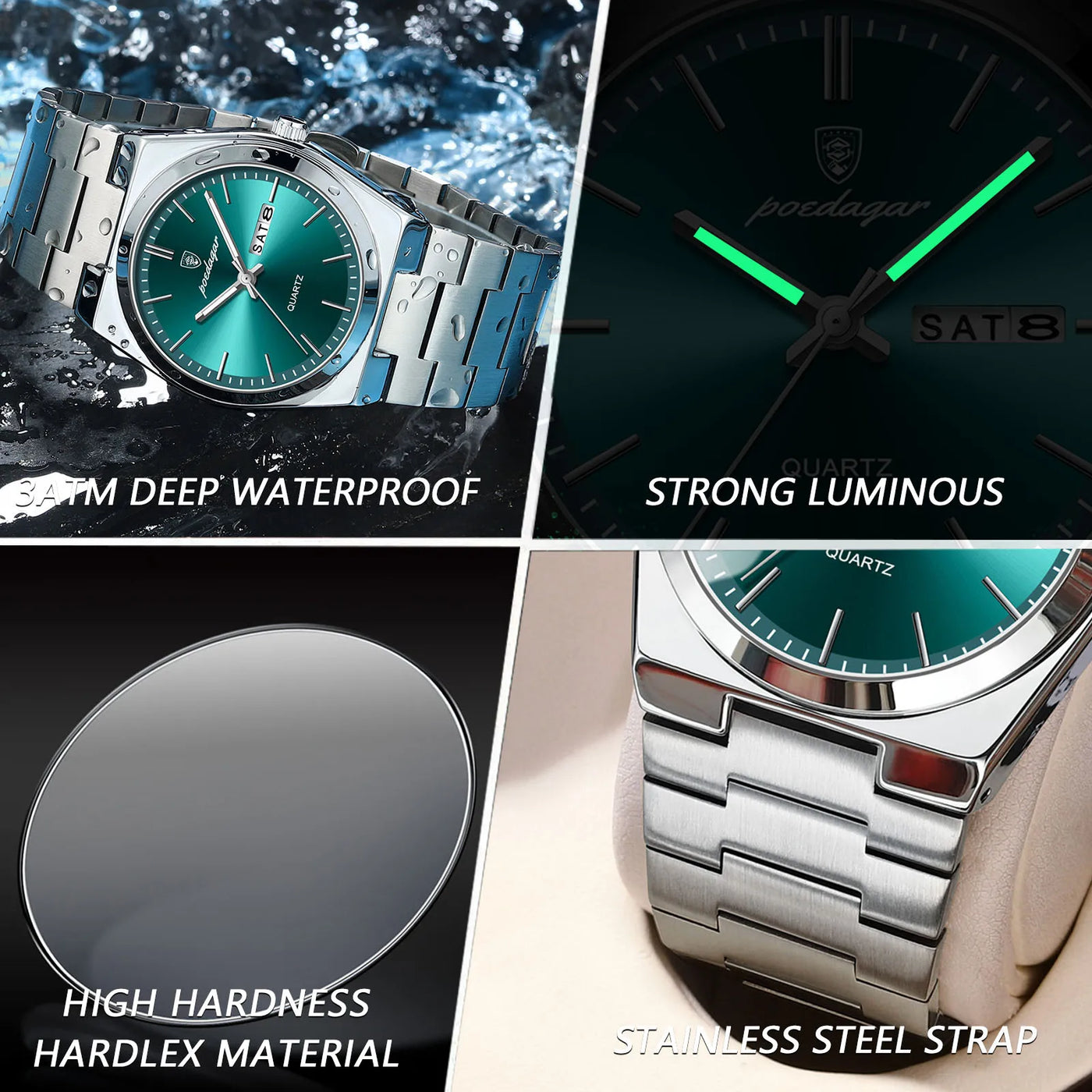 POEDAGAR Luxury Sport Quarz Man Wristwatch