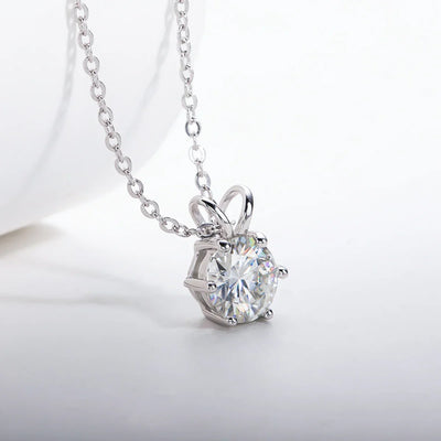 Diamond Shine – Solitäranhänger aus Sterling Silber