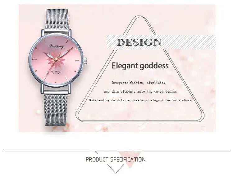 Damen Armbanduhr – Elegante Quarzuhr aus Edelstahl in Silber | Stilvoll & Alltagstauglich