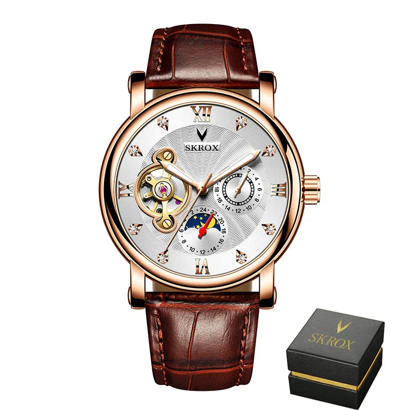 SKROX Moon Phase Tourbillon Automatic Clockwork