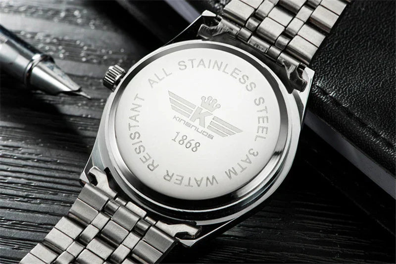 Luxus Herren-Armbanduhr 2022 – Edelstahlband, Wasserdicht, Business Uhren für Männer | Relogio Masculino
