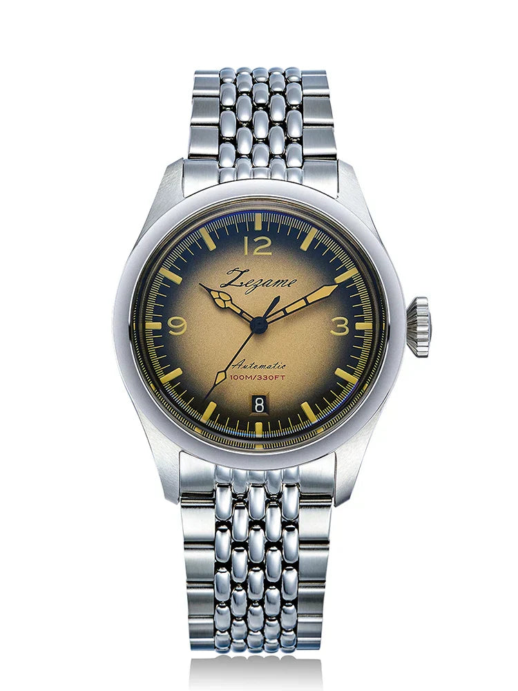 YN55a Herrenuhr – Luxus Automatik Uhr 38 mm, Retro Design, Chronograph, 100 m wasserdicht, Vintage Style