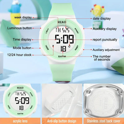 Moderne Damen-LED-Uhr – Stylisch & Smart.