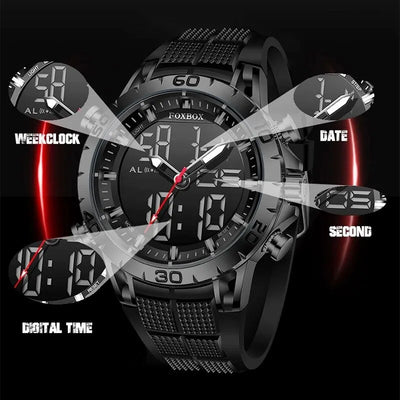 FOXBOX Men Uhr Sport Top Brand