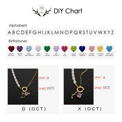 eManco Natural Freshwater Pearl Heart Stainless Steel Cubic Zirconia Pendant Necklace Aesthetic Luxury Chain Jewelry Gift – Halskette