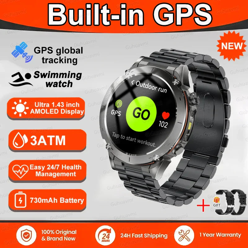 New T-Rex 3 GPS Smart Uhr