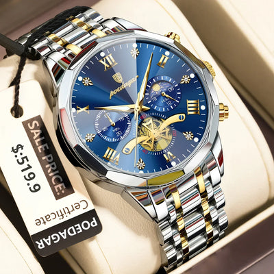 POEDAGAR Luxury Men Uhr Top Original