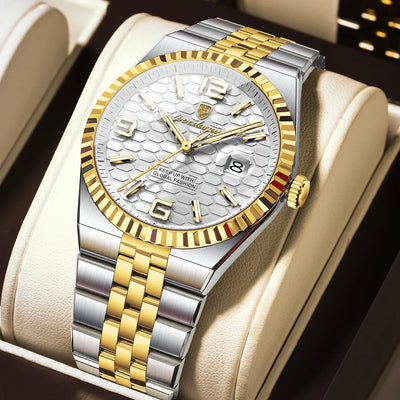 POEDAGAR High Quality Original Men Clock