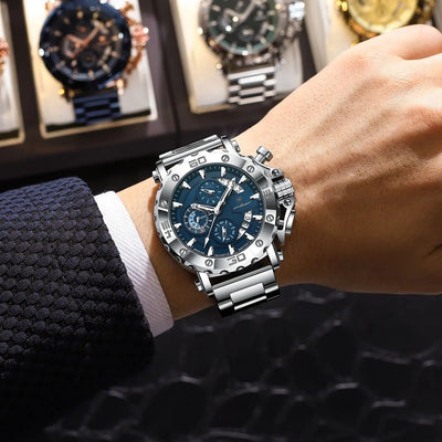POEDAGAR Luxury Uhr For Men Calendar