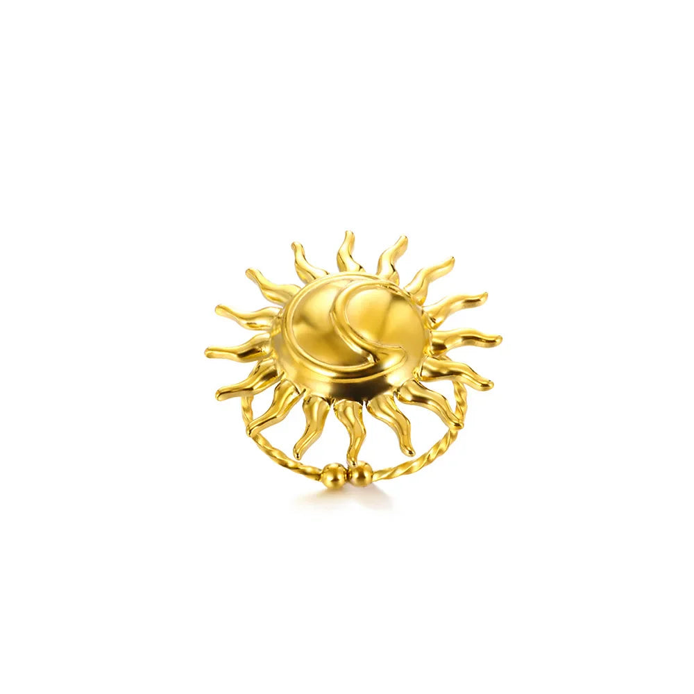 Goldene Statement-Ringe – Naturinspirierte Eleganz