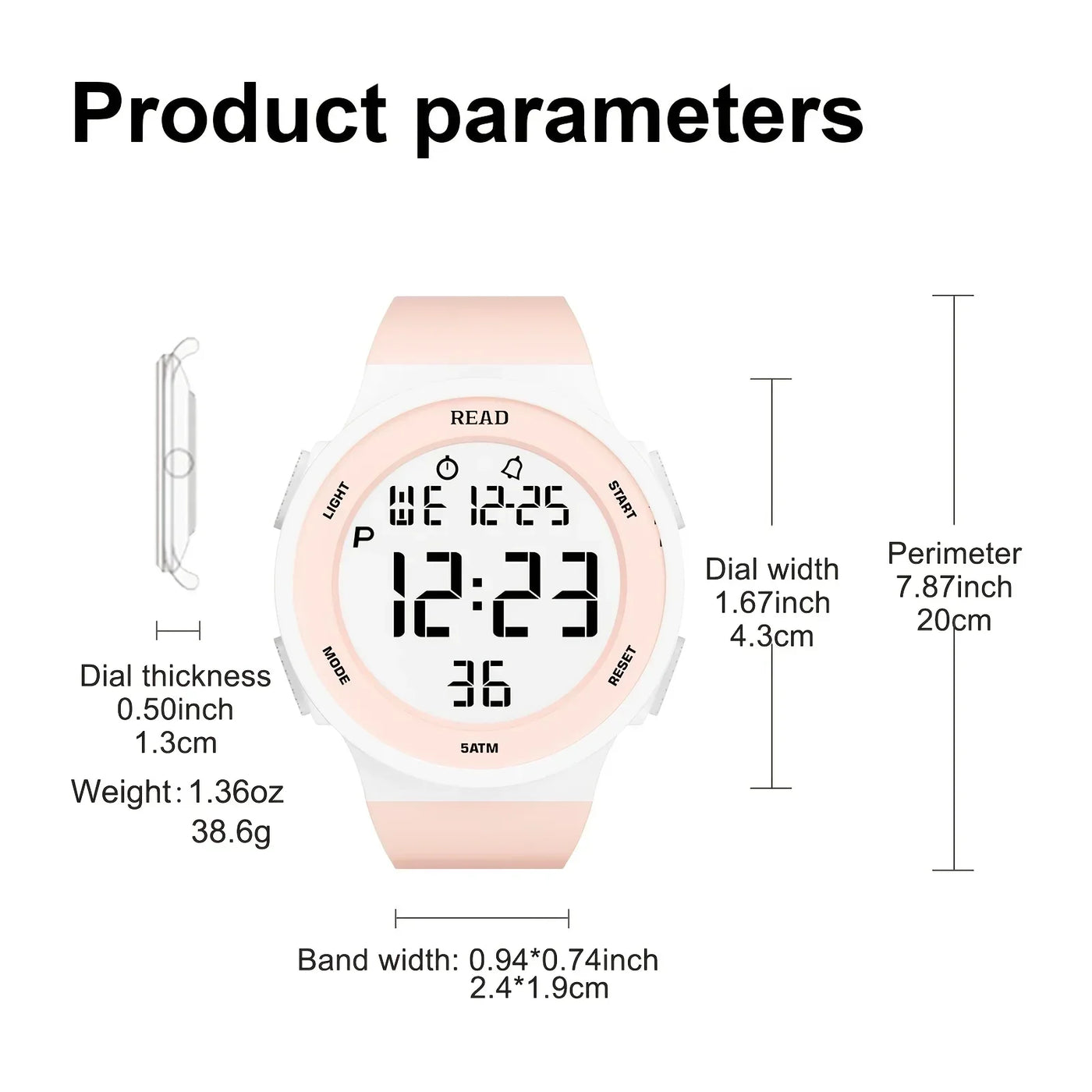 Moderne Damen-LED-Uhr – Stylisch & Smart.