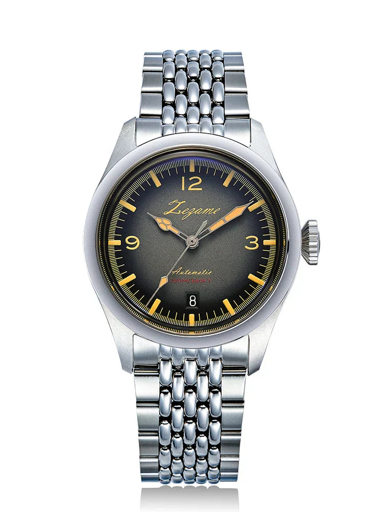 YN55a Herrenuhr – Luxus Automatik Uhr 38 mm, Retro Design, Chronograph, 100 m wasserdicht, Vintage Style