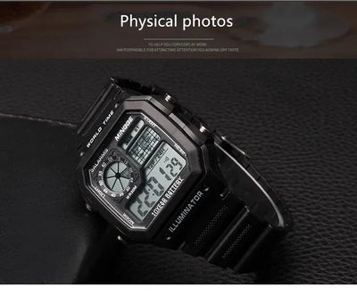 Digitale Retro Uhr für Männer – Sportuhr mit LED-Display, Reloj Hombre, Studenten Uhr, Relogio Masculino