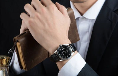 Luxus Herren-Armbanduhr 2022 – Edelstahlband, Wasserdicht, Business Uhren für Männer | Relogio Masculino