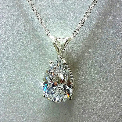 Crystal Drop – Tropfenanhänger aus Sterling Silber
