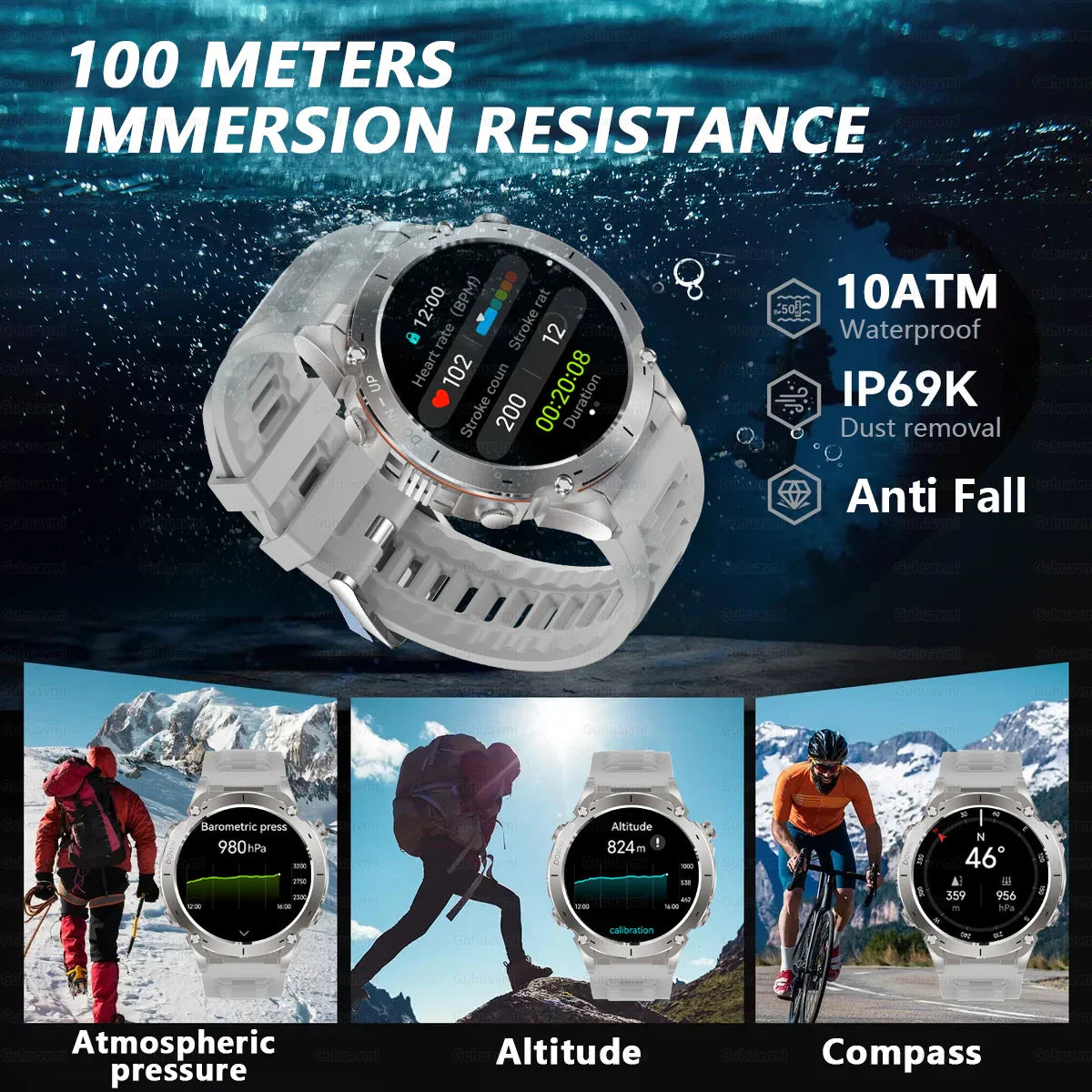 New T-Rex 3 GPS Smart Uhr